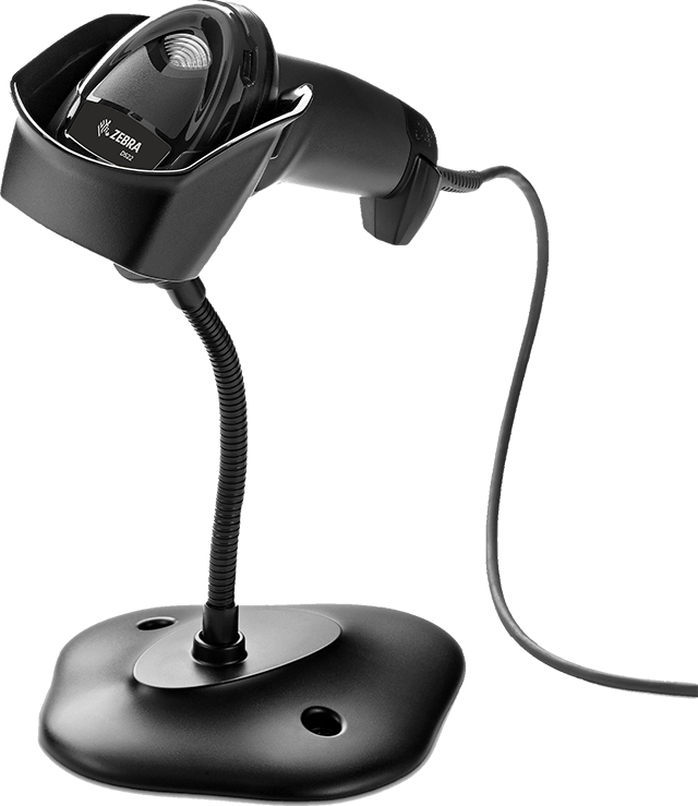 DS2208 Handheld Corded Barcode Scanner with Stand